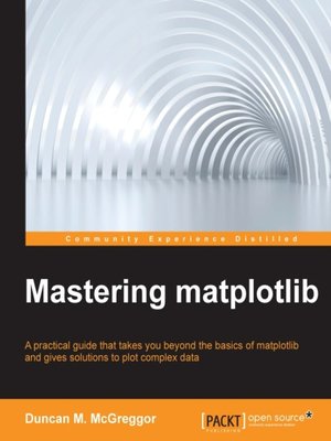 cover image of Mastering matplotlib